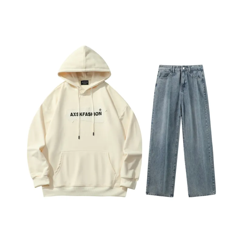 A.X.S.K Sweatshirt Sets Unisex-116