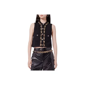 CHANEL SS24 Tank Top Women's Black