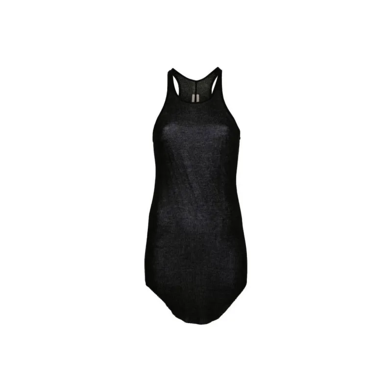 RICK OWENS Basic Fine ribbed Tank Top-0