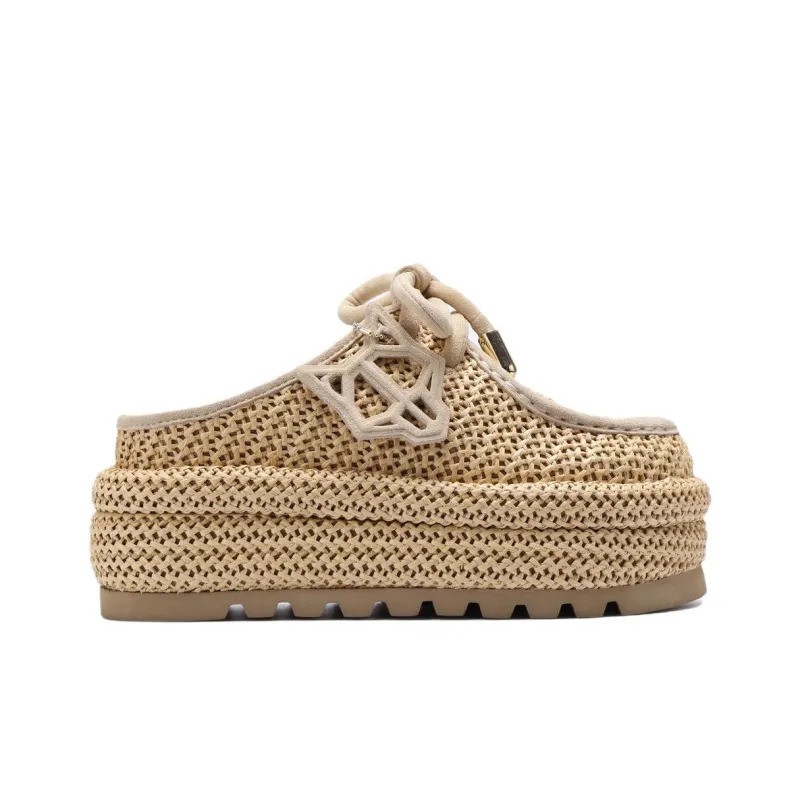 Naked Wolfe Blizzard Abrasion Resistant Closed Toe Slippers Women's Beige-1