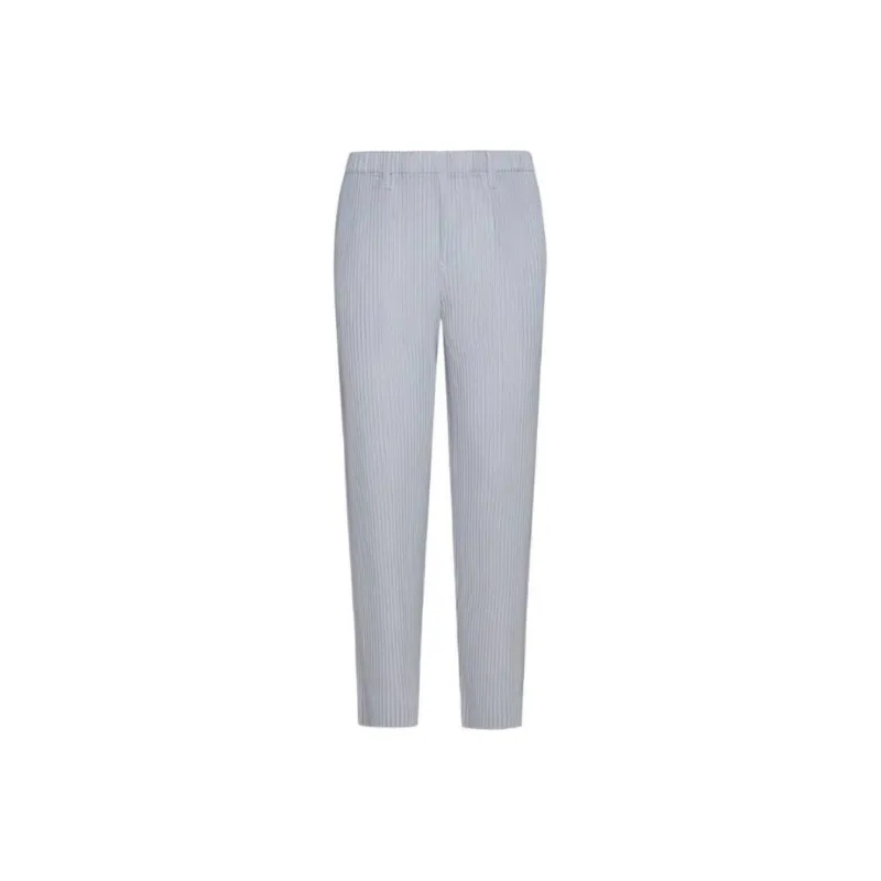 Homme Plissé Issey Miyake Pleated Basic Slim Fit Trousers-0
