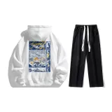 Clothing Sets (White Top+Black Jeans)