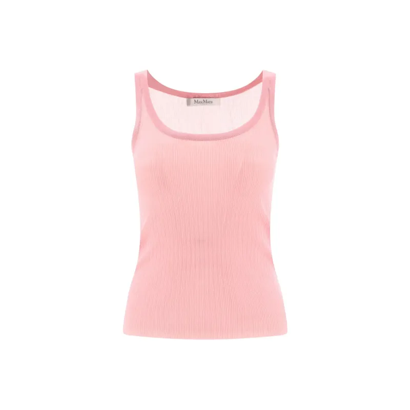 MaxMara Bastia Sleeveless Ribbed Top-0