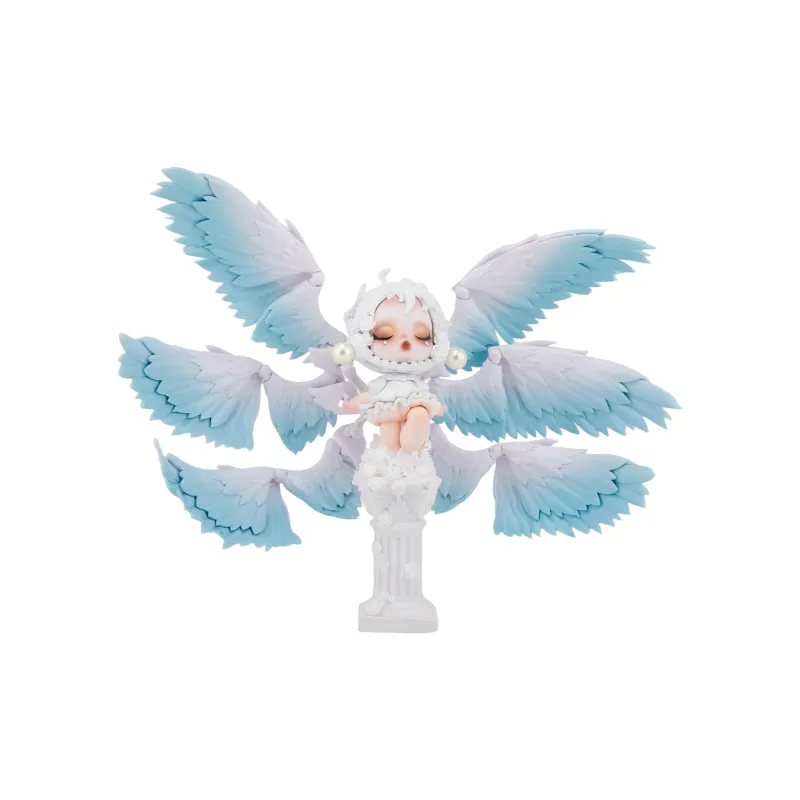 [Modified Doll] POP MART SKULLPANDA Photo Collection Six Winged Angel Hang Tag Box 18cm-5