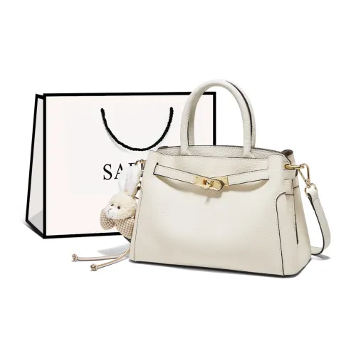Safiya Cow Leather Casual Fashion Elegant Large Handbag Regular Women's Elephant Gray