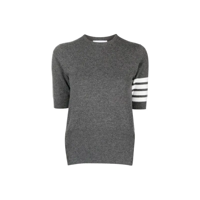 THOM BROWNE Short Sleeved Knitted Top-0