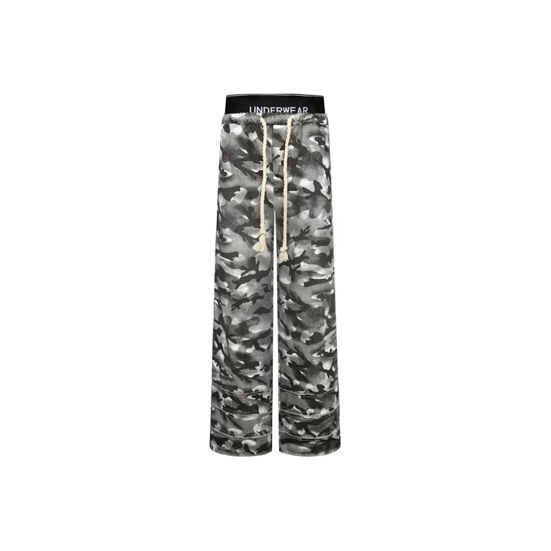F.K.V.A Niche Versatile Camo Pants Unisex-0
