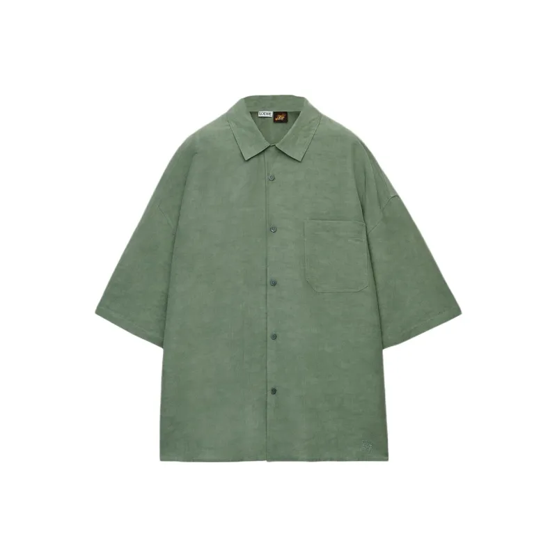 LOEWE Paula's Ibiza SS25 Shirt Men's Green-0