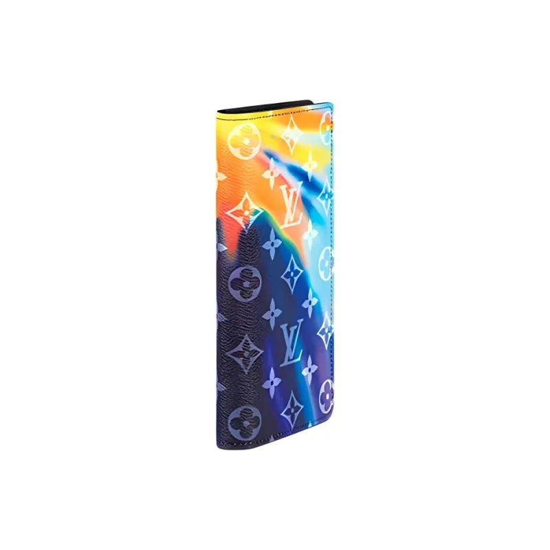 LOUIS VUITTON Brazza Wallet Sunset Monogram Multicolor-1