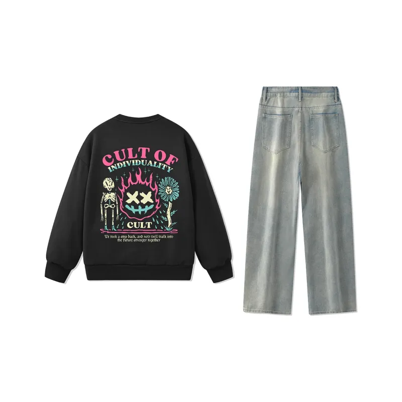 CULT OF INDIVIDUALITY Sweatshirt Sets Unisex-32