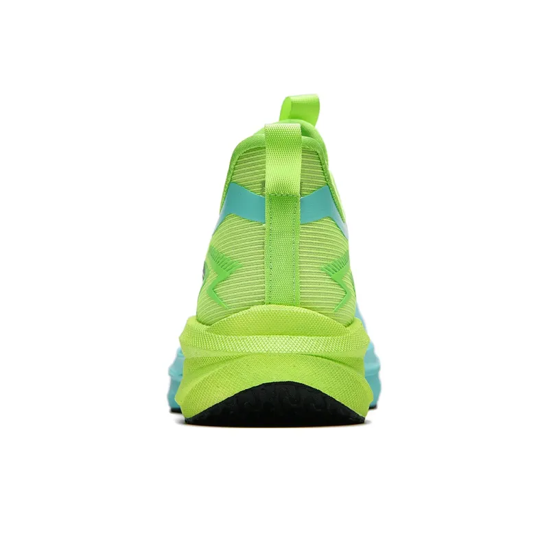 Kuding Running Shoes Unisex Low Top Electric Blue/Grass Green/Flint Red-9
