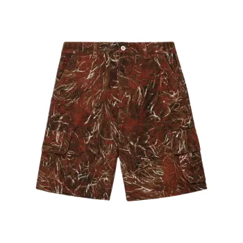 LOEWE Paula's Ibiza SS25 Cargo Shorts Men's Dark Red
