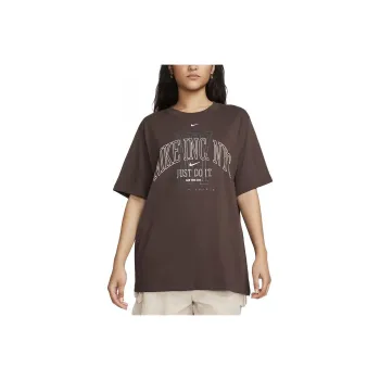 Nike Sportswear Essentials Series Drop Shoulder Sleeve T-Shirt Women's Brown