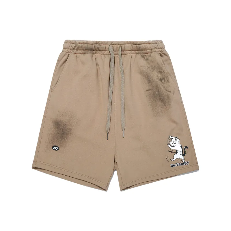 Guuka Casual Shorts Men Khaki-0