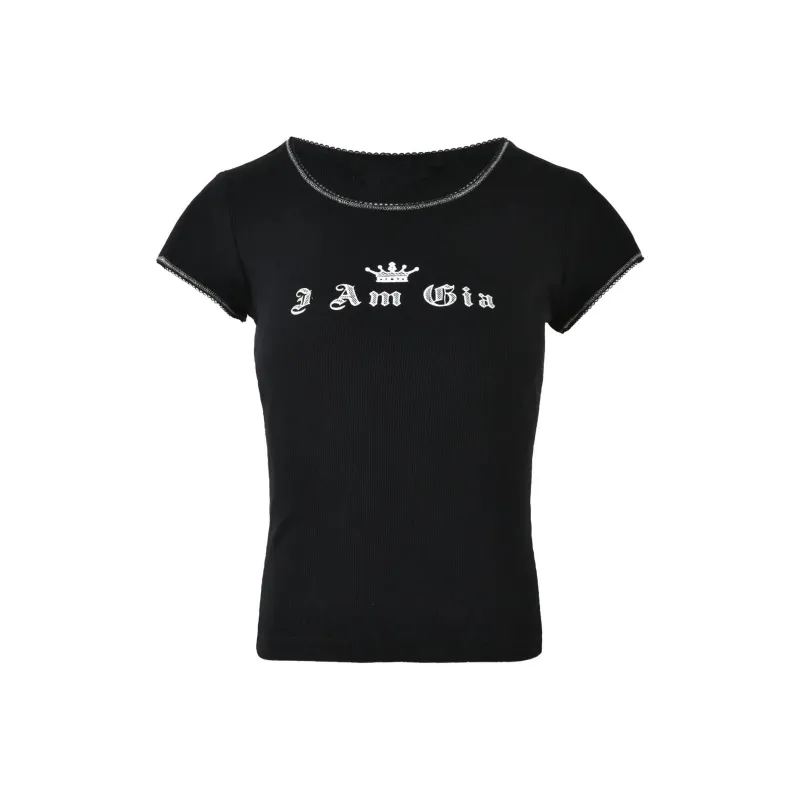 I.AM.GIA T Shirt Women's BLACK/Black-0