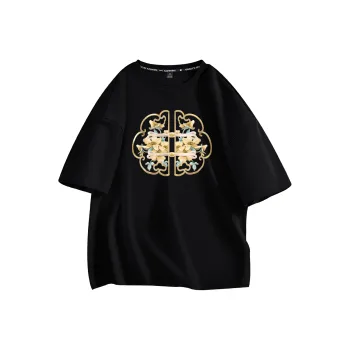 Cotton Drop Shoulder Sleeve T Shirt Women's