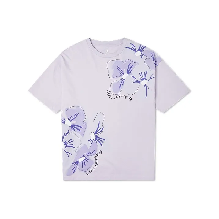 Converse IWD T Shirts Women's Light Purple-0