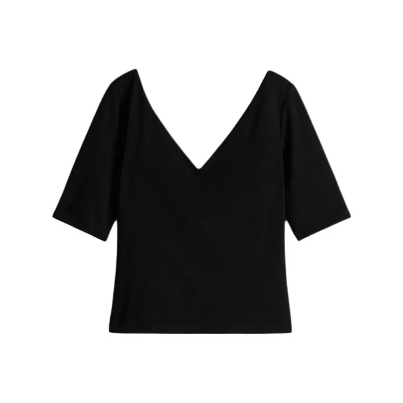 H&M T Shirts Women's Black-0