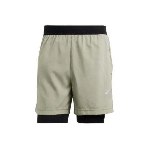 Adidas Gym+ Training 2 In 1 Shorts Sports Shorts Men's Light Umber