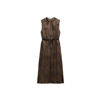 ZARA Tank Tops Women's Brown