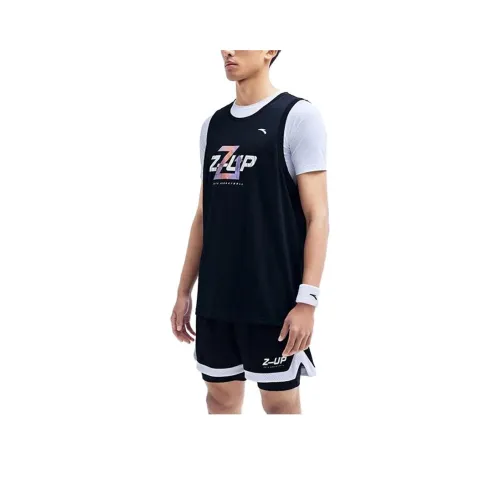 Anta Basketball Collection Basketball Jersey Men's Basic Black
