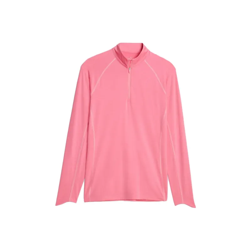 PUMA YouV Quarter YouV Quarter-Zip Golf Pullover Women's T-Shirt Women's Pink-0