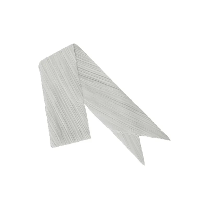PLEATS PLEASE ISSEY MIYAKE Polyester Knit Scarves Unisex Gray-0