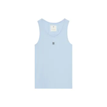 Givenchy 4G Logo Plaque Crewneck Tank Top