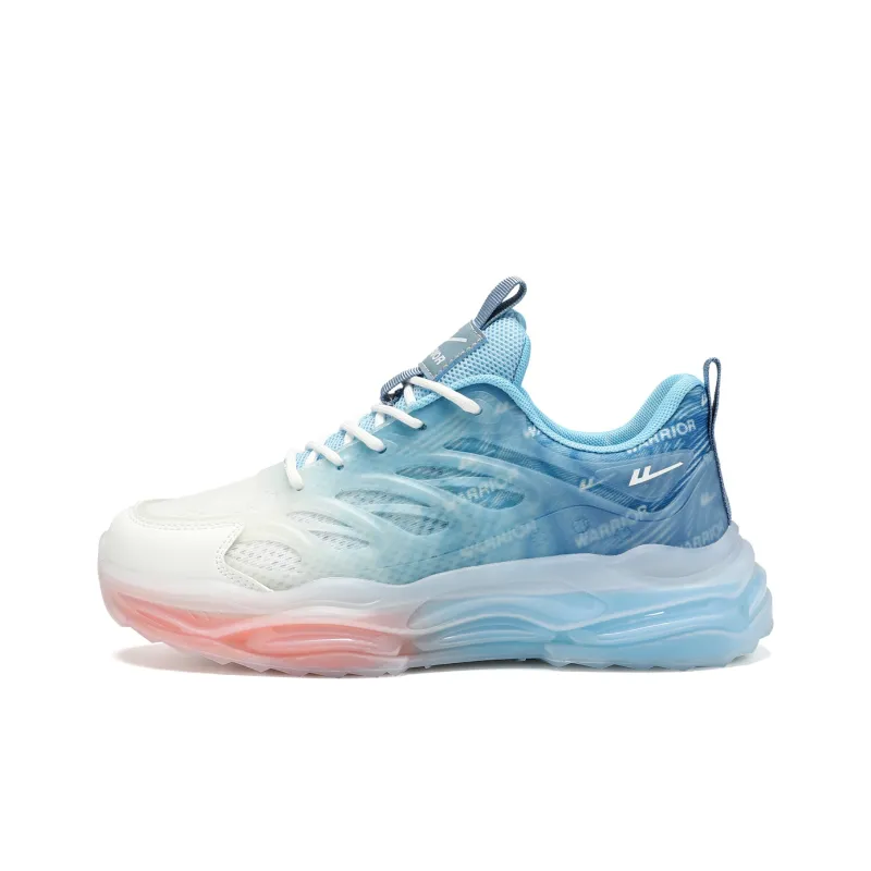 WARRIOR Chunky Sneakers Men Low Top White/Red/Blue/Black/White/Light Blue-7