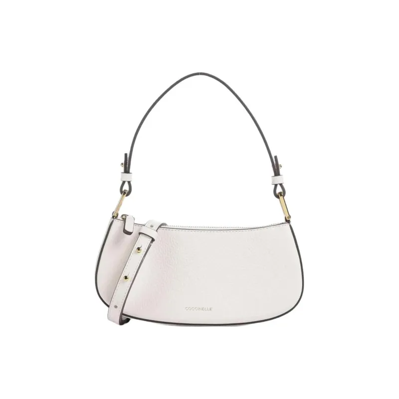 COCCINELLE Leather Shoulder Bag Women's White-0