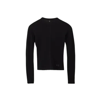 Y 3 Free Shipping With AdiClub Y 3 Fitted Long Sleeve Tee