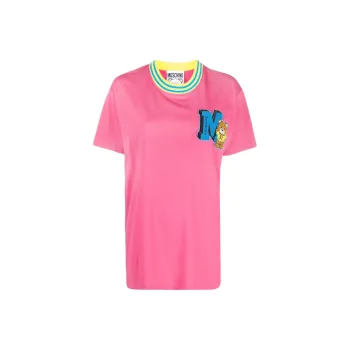 MOSCHINO Drop Shoulder Sleeve T Shirt Women's