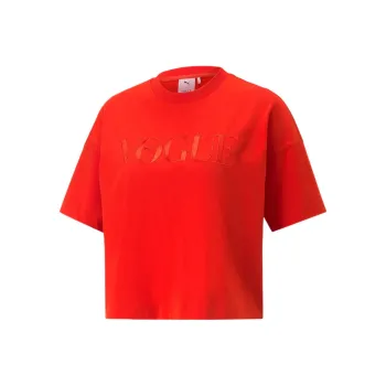 Vogue X PUMA X Vogue Collection Crop Tops Women's Fire Red