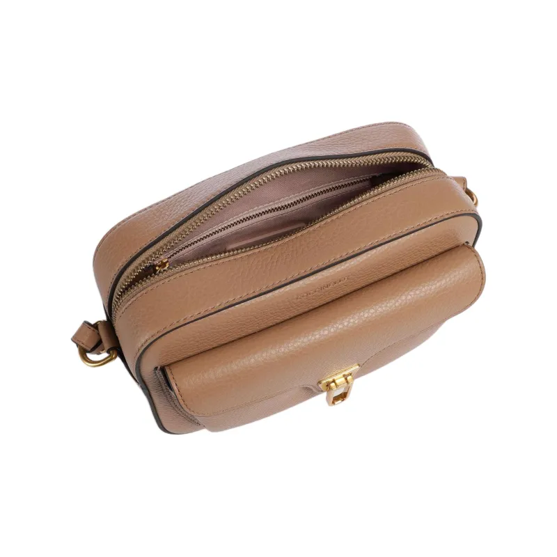 COCCINELLE Beat Cow Leather Shoulder Bag Women's Brown-3