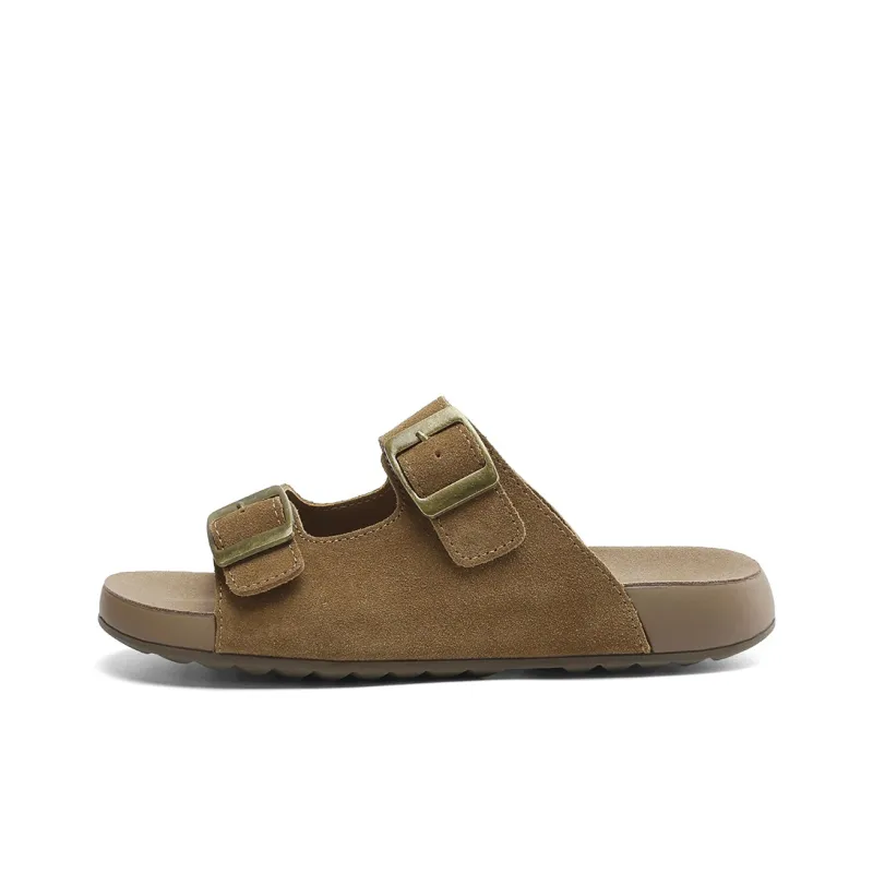BOERDIQI PU Polyurethane Rubber Sole Abrasion Resistant Slide Slippers Women's-0
