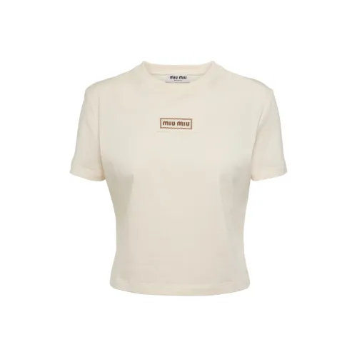miu Sunglasses miu Sunglasses T Shirts Women's Beige