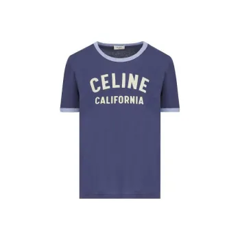 CELINE T Shirts Women's Blue