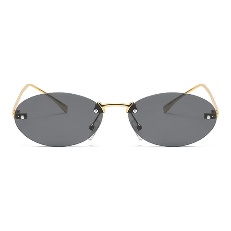 NOME Metal Oval Sunglasses Unisex-1