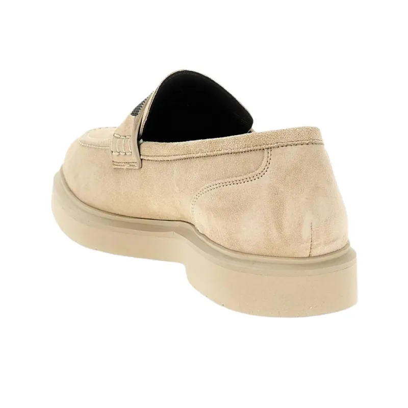 Brunello Cucinelli Embellished Almond Toe Loafers Women's-3