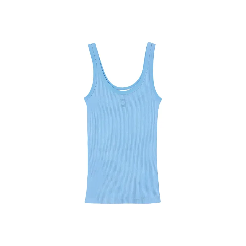 Sandro Ribbed Vest Top-0