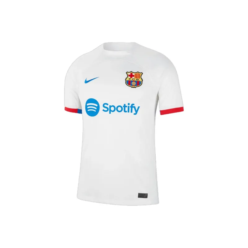 Nike F.C. Barcelona Soccer Jerseys 2023 24 Season Men's White-0