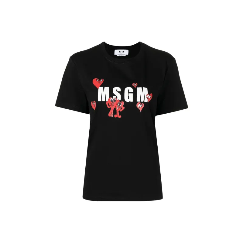 MSGM T Shirts Women's Black-0