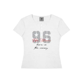 FDR T Shirts Women's White Gray