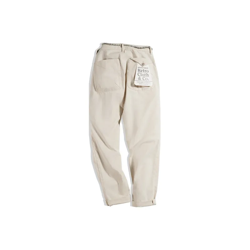 MADEN Casual Pants Men's Original Embryo Color-0
