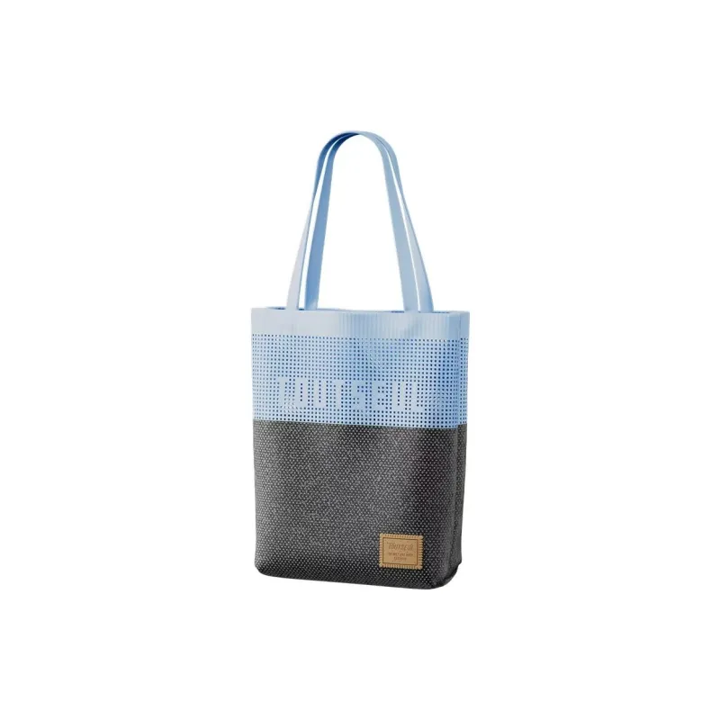 TOUTSEUL YOLO Polyester Tote Bag, Shoulder Bag Women's Cold Mist Gray Blue-0