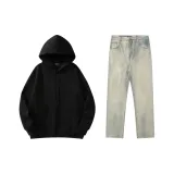 Black Sweatshirt+Yellow Mud Jeans