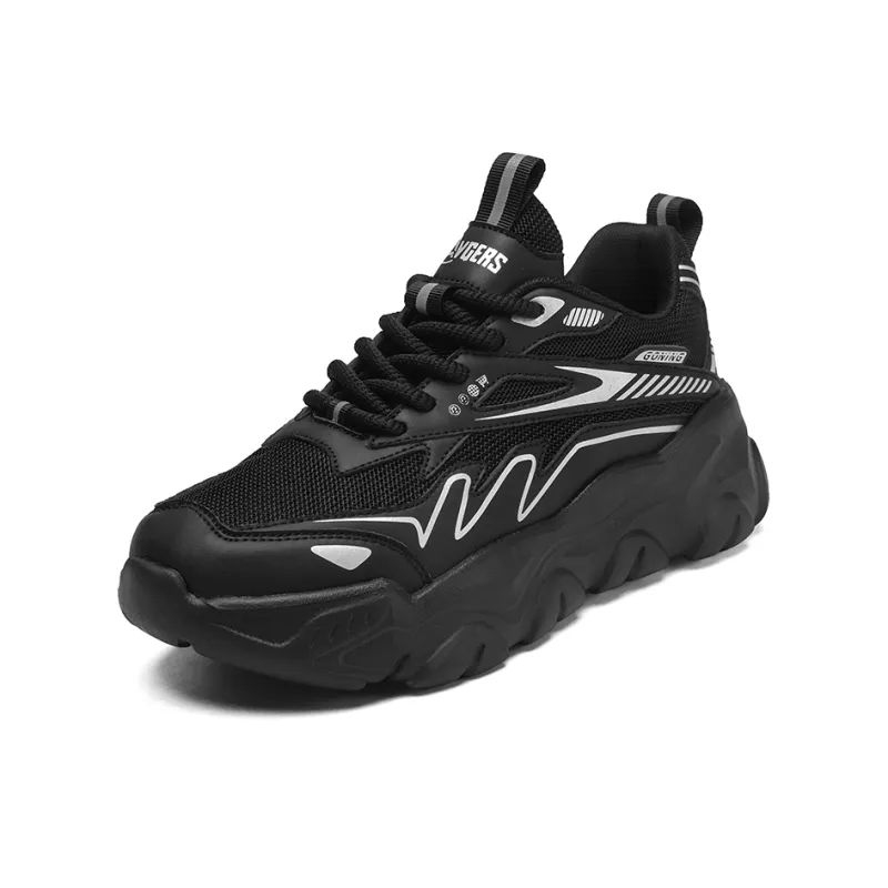 OFFER AITR Cushioning, Slip Resistant, And Abrasion Resistant Low Top Chunky Sneakers Men's-1