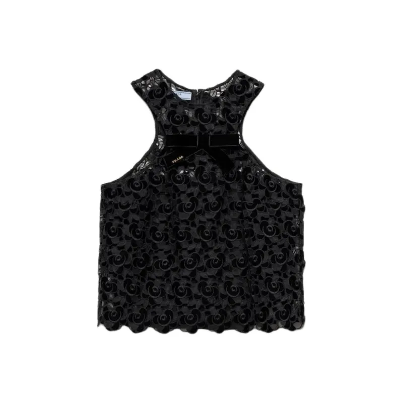 PRADA SS25 Tank Top Women's Black-0