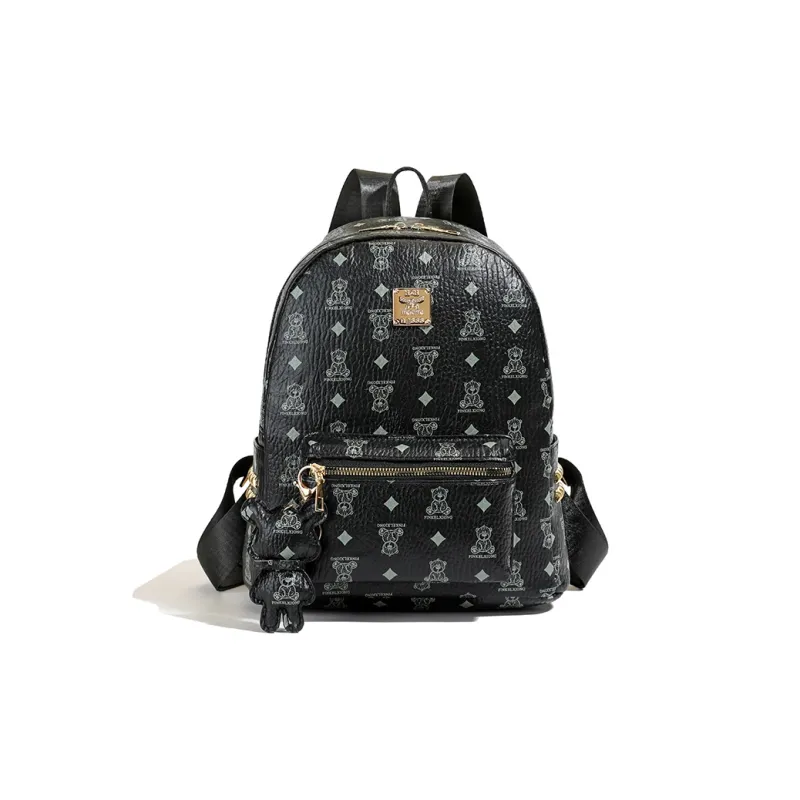 Morellybear PU Backpack Unisex Multicolor-18