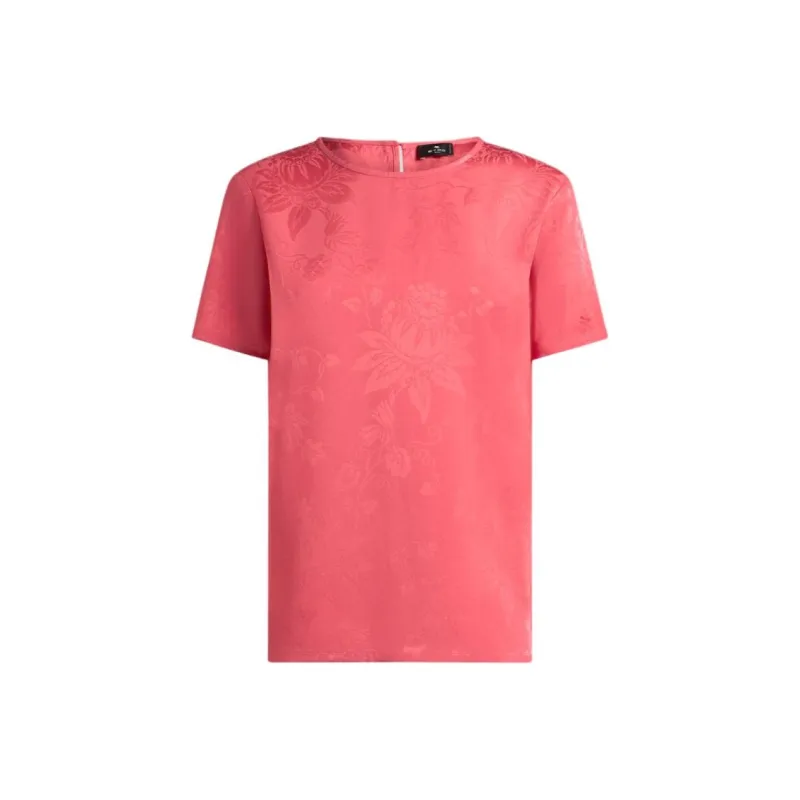 ETRO Floral jacquard T shirt-0